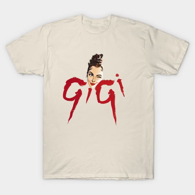 Gigi Movie Poster T-Shirt by MovieFunTime